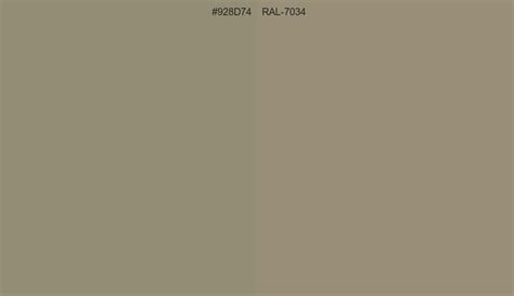 Hex 928d74 To Ral Code Ral 7034 Conversion Chart Ral Classic