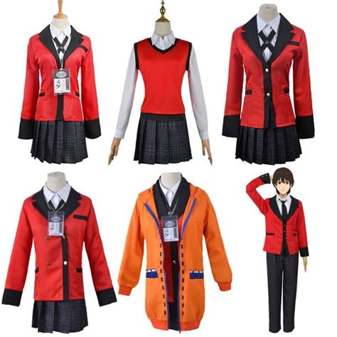 Kakegurui Twin Meari Saotome Cosplay Suzui Ryota Costume Momobami Kirari Yomotsuki Runa Ikishima