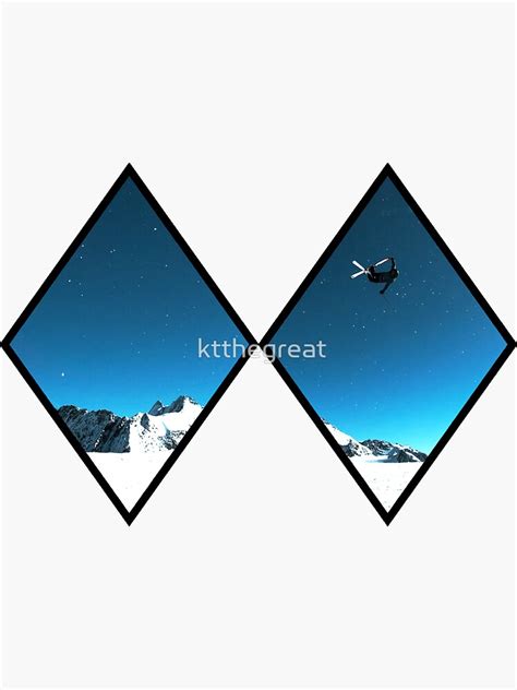 "Double Black Diamond - Skiing" Sticker for Sale by ktthegreat | Redbubble