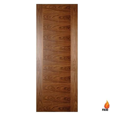 Deanta Seville Mm X Mm Internal Walnut Fire Door Pre Finished