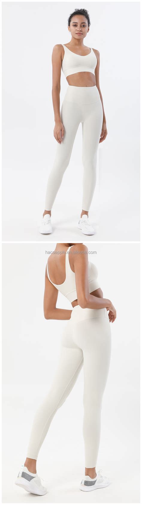 Custom High End Nude Lulu Women Leggings High Waist