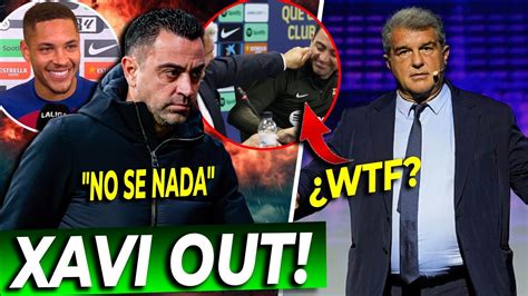 PERO ESTO QUE ES LAPORTA CONTUNDENTE XAVI OUT XAVI PIDE