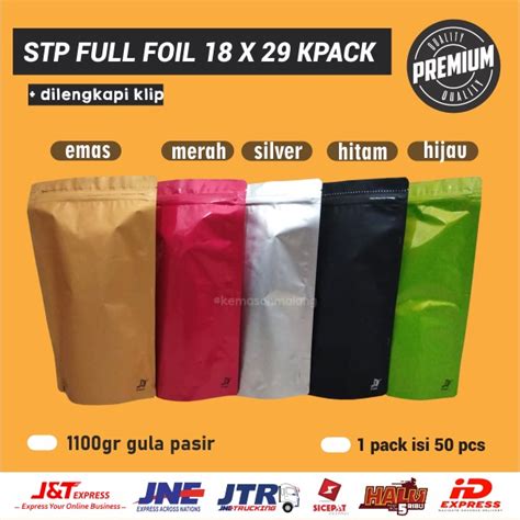 Jual Kpack Pcs Kemasan Keripik Standing Pouch Full Foil Kpack