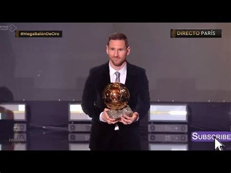 LEO MESSI GANADOR DEL BALON DE ORO 2019 SEXTO BALÓN DE ORO Lionel Messi