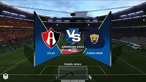 Atlas Vs Pumas Liga Mx Gameplay Pes Youtube