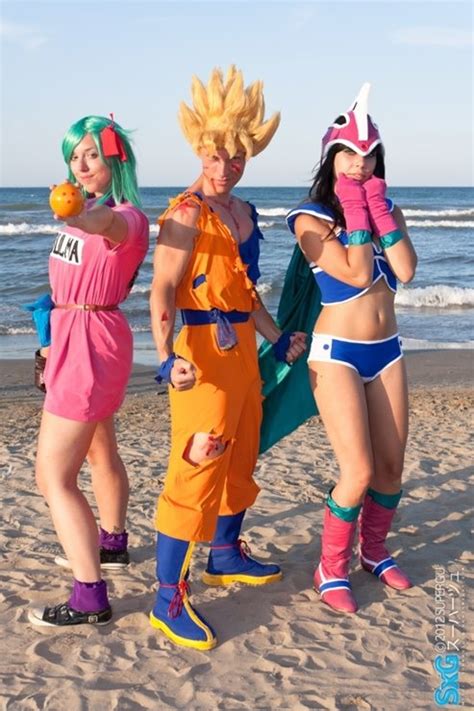 Bulma An Chichi From Dragon Ball And Ssj Goku From Dragon Ball Z View