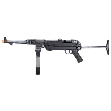 WWII Overlord Series MP40 Airsoft AEG Submachine Gun - BATTLEWORN STEEL | Airsoft Megastore