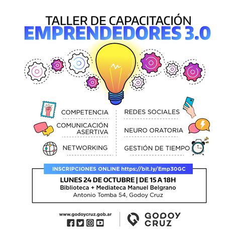 Inscripciones Abiertas Taller Para Emprendedores Godoy Cruz