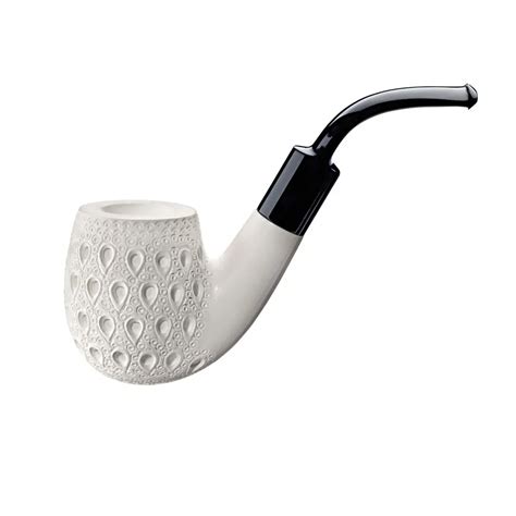 Meerschaum Pfeife Bent Graviert