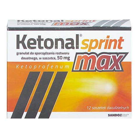 Ketonal Sprint Max Saszetki Apteka Internetowa Apo Discounter Pl