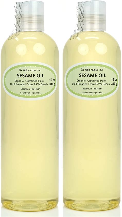 Dr Adorable 24 Oz Sesame Seed Oil From Raw Seed Unrefined 100 Pure Natural