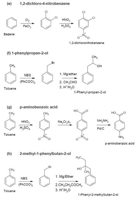 Solved Show How You Would Synthesize The Following Compounds