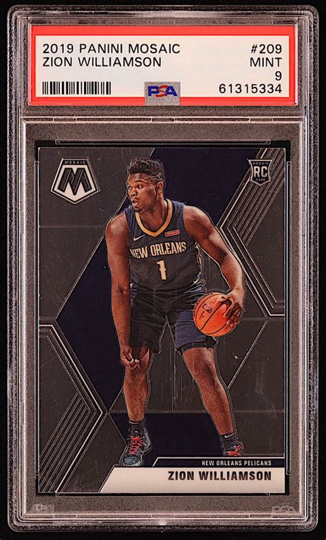 Zion Williamson Panini Mosaic Rc Psa Pristine Auction