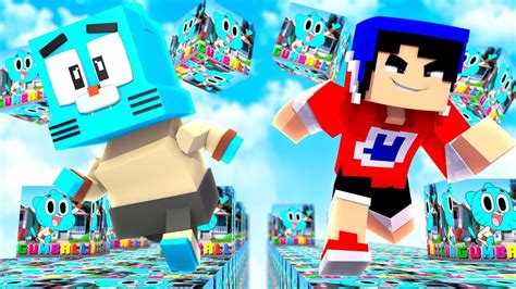 Minecraft Corrida De Lucky Block Do Gumball Incrivel Mundo De Gumball