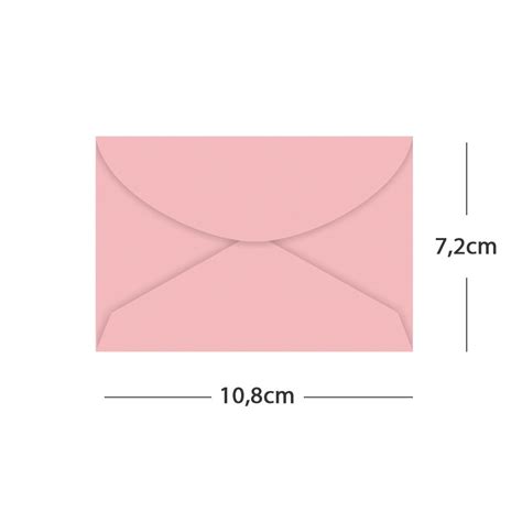 Envelope Visita Cmx Cm G Color Plus Rosa Claro Fidji