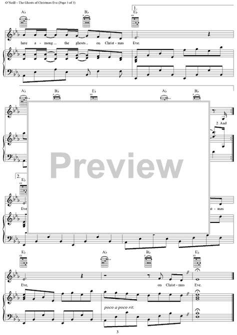 The Ghosts Of Christmas Eve Sheet Music By Trans Siberian Orchestra For Piano Vocal Chords