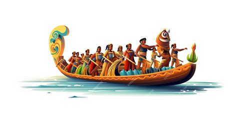 Premium Ai Image Onam Boat Race Happy Onam Onam Festival Generative Ai