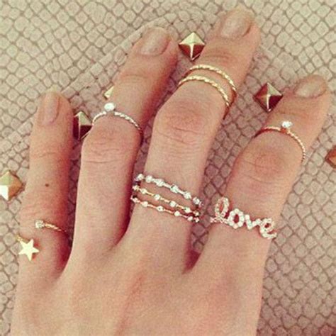 Stackable Midi Ring Inspiration Wanting Ideias De Joias Acessórios