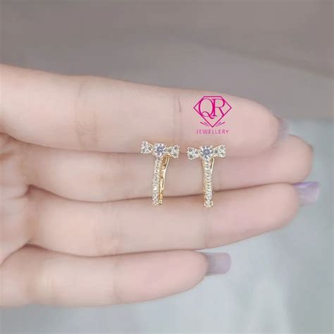 Jual Anting Jepit Pita Kode Replika Berlian Lapis Emas Shopee