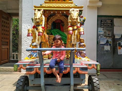 Wooden Rath Chariot Out Side Krishna Temple Shree Shiroor Mutt Udupi