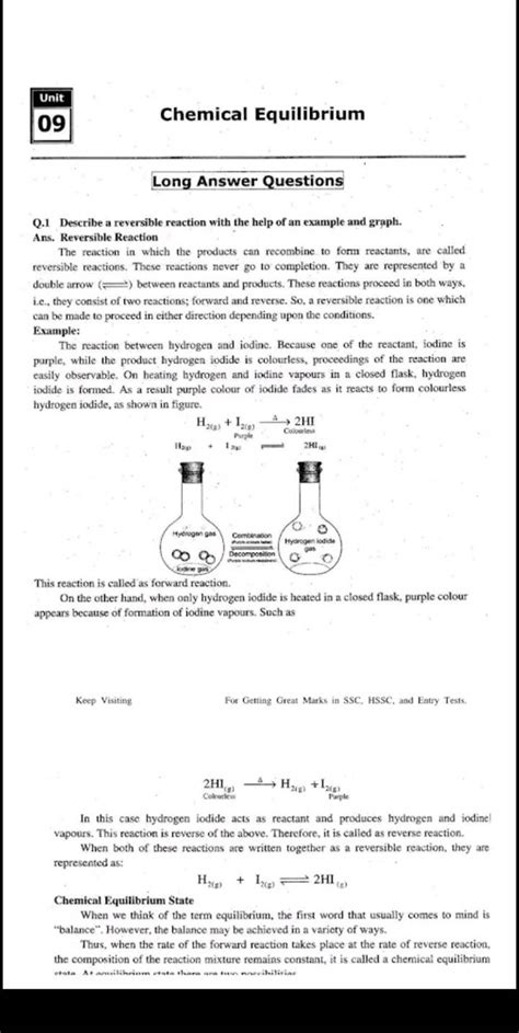 Reversible Reaction Examples