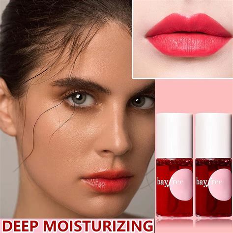 2 Colors Lip Tint Stain Set Long Lasting And Waterproof Lip And Cheek