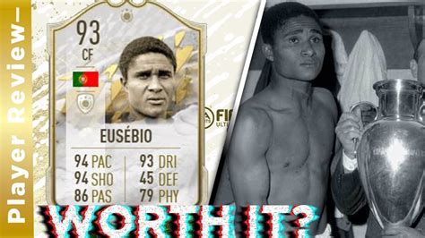 Prime Icon 93 Eusebio Player Review Insane Card Fifa 22 Youtube