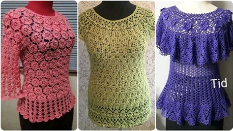 Top Beautiful Latest Stylish Easy Crochet Handknit Blouse Top Pattern