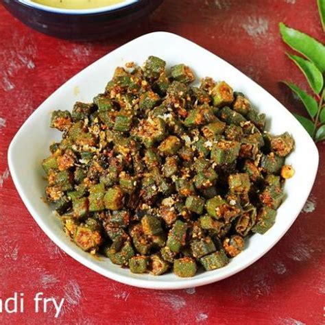 Bhindi Fry Okra Stir Fry Swasthi S Recipes