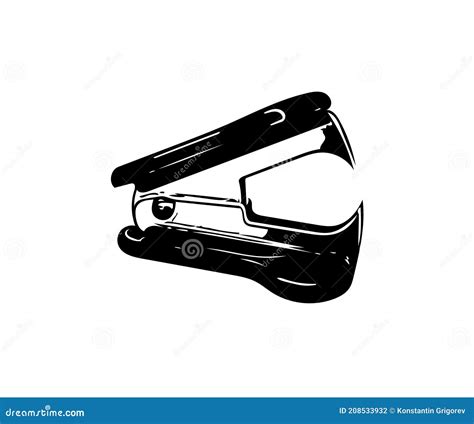 Staple Remover Sketch Drawing Illustration Of Instrument For Remove