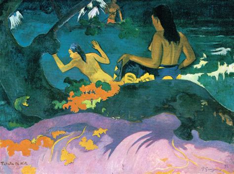 Paul Gauguin Fatata Te Miti By The Sea Gauguin Print Tahitian Art