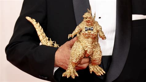 The Oscars Belonged To Minus Ones Tiny Golden Godzilla