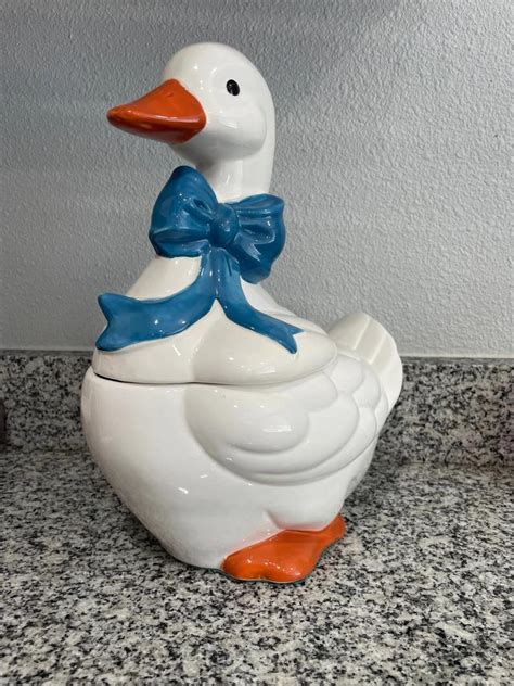 Ceramic Goose Cookie Jars From The 80s R Nostalgia