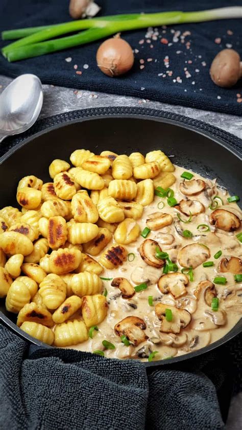 Gnocchi Mit Pilz Rahm So E Lydiasfoodblog Artofit