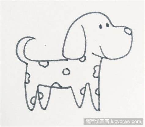 简笔画小狗的画法教程 露西学画画