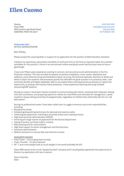 1 350 Cover Letter Samples Examples Kickresume