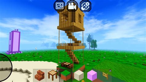 Mini Block Craft 3d Gameplay 35 Ios And Android Wooden House 🏠 Youtube