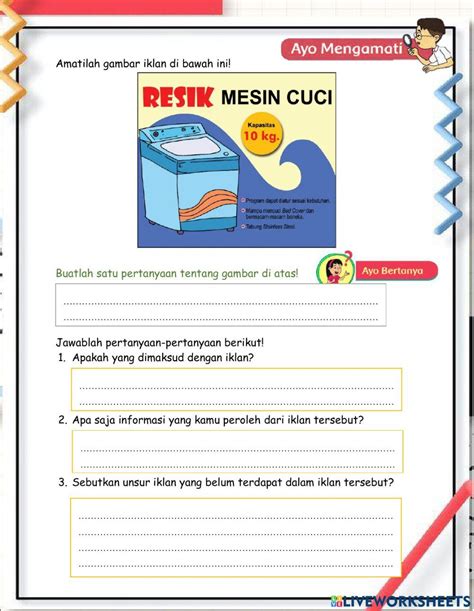 Lkpd Kelas 5 Tema 9 Subtema 1 Worksheet Live Worksheets