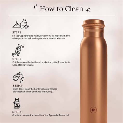 Premium Copper Drinkware - 99.6% Pure Copper Bottles