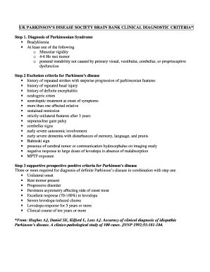 Fillable Online Ncbi Nlm Nih UK PARKINSON S DISEASE SOCIETY BRAIN BANK