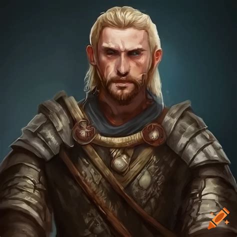 Portrait Of A Male Warrior Character From Pillars Of Eternity On Craiyon