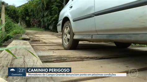 Vídeo Moradores de Campo Grande denunciam ponte em péssimas condições