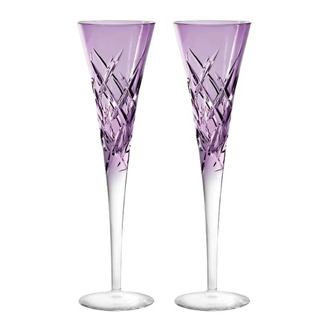 Vera Wang Wedgwood Duchesse Encore Color Champagne Flute Pair