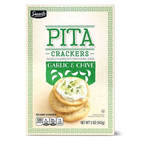 Garlic Chive Pita Crackers 5 Oz Walmart