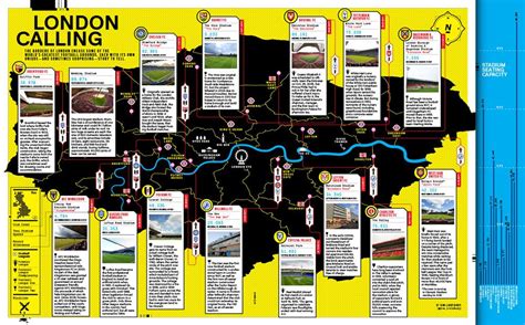 Map Of London Football Stadiums Map Of The World By Countries