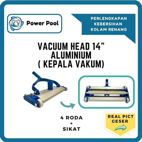 Jual Kepala Vakum Vacuum Head Roda Plus Sikat Aluminium Kuat Kokoh