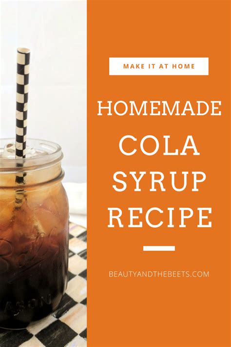 I Love My Cola Too Much To Give It Up Here Is A Recipe For Homemade Cola Syrup So At Least I