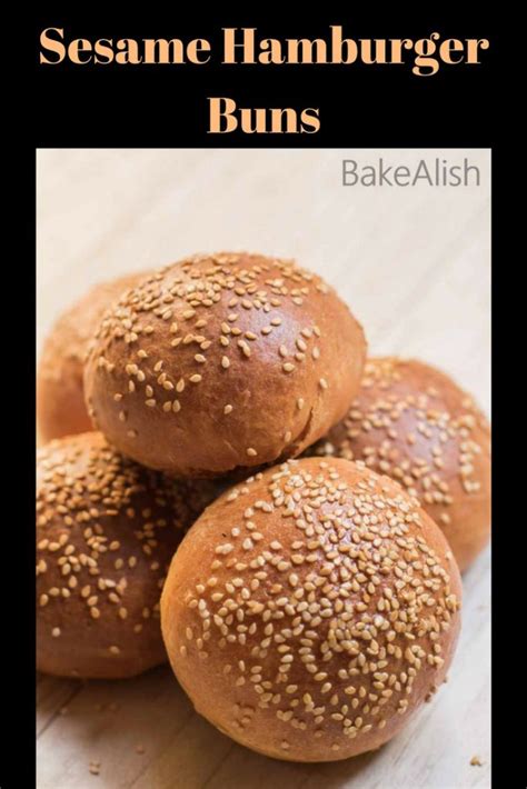 Sesame Hamburger Buns Recipe How To Make Burger Buns