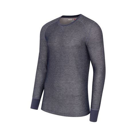 Barn Door By Lincoln Outfitters Mens Frostbite Heavyweight Thermal Crew Navy Grey Xlo9555 481