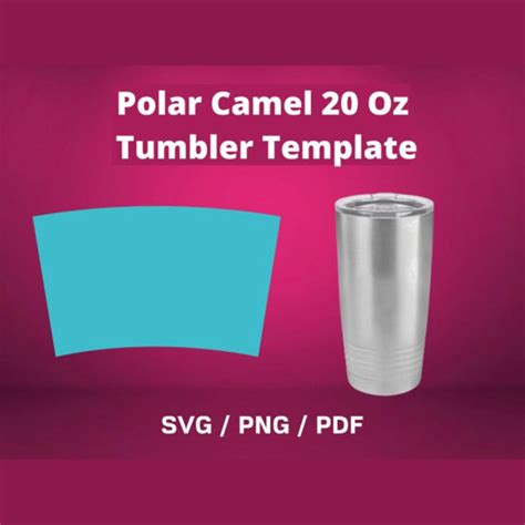 Polar Camel 20 Oz Tumbler Template SVG PNG PDF Sublimation Wrap